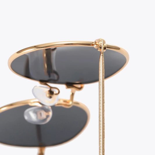 Classic Round Mirror Sunglasses - Premium Alloy UV400 Eyewear