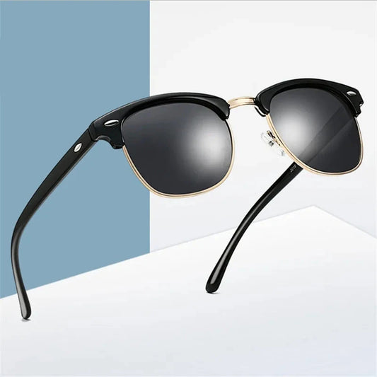 Vintage Square Polarized Sunglasses - Retro Style for Women