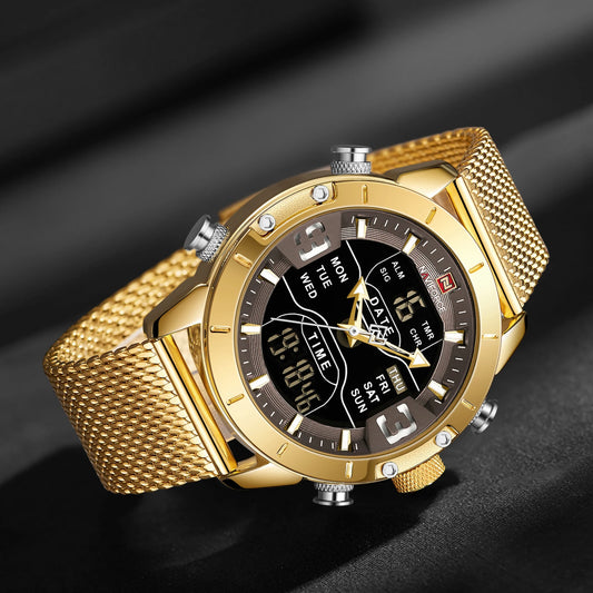 Classic Retro Watch - Premium Stainless Steel Mesh Design