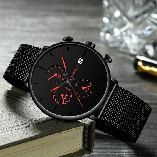 Minimalist Stylish Waterproof Watch - Contemporary Stainless Steel Design