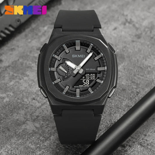 Chrono Waterproof Digital Watch - Multifunctional Sports Timepiece