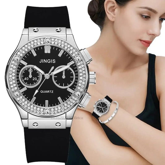 Elegant Creative Wrist Watch - Fashion Casual Silicone Timepiece