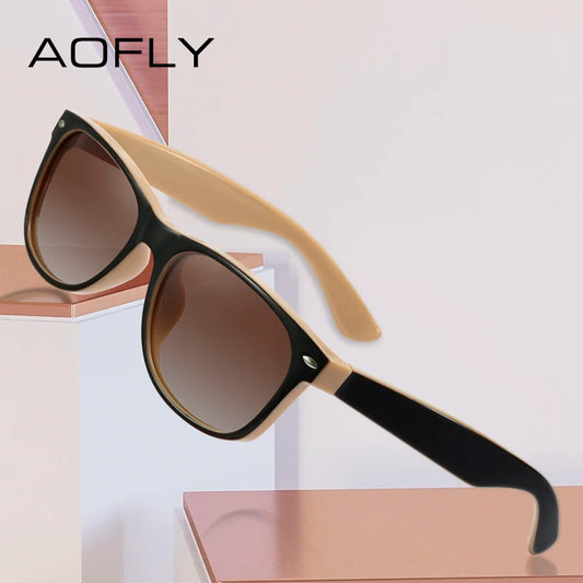 Classic Vintage Polarized Sunglasses - Retro Acetate Frame Design