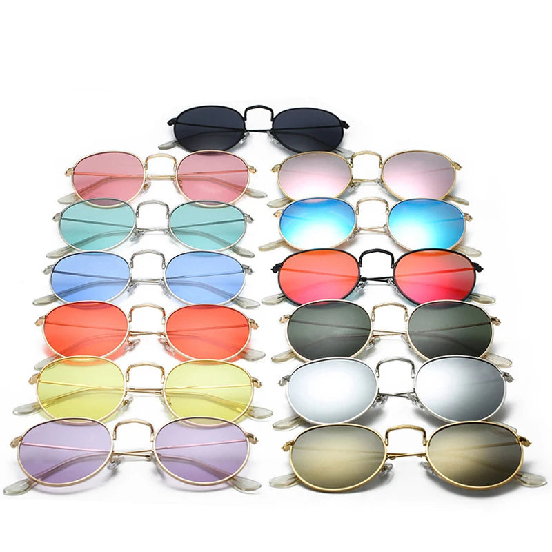 Classic Vintage Round Sunglasses - Premium Alloy UV400 Eyewear