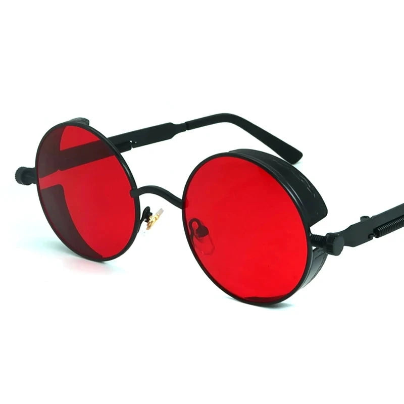 Gothic Vintage Sunglasses - Retro Metal Frame Design