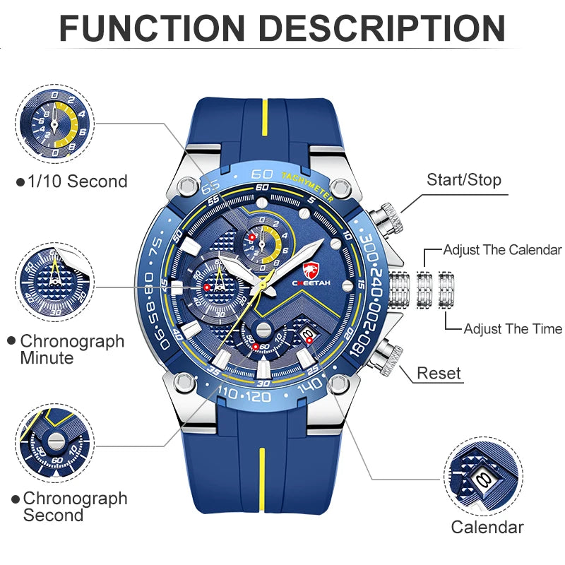 Casual Stylish Sport Watch - Premium Silicone Band Timepiece