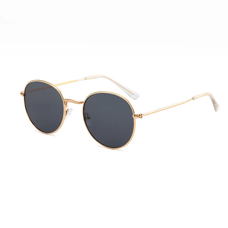 Classic Round Mirror Sunglasses - Premium Alloy UV400 Eyewear
