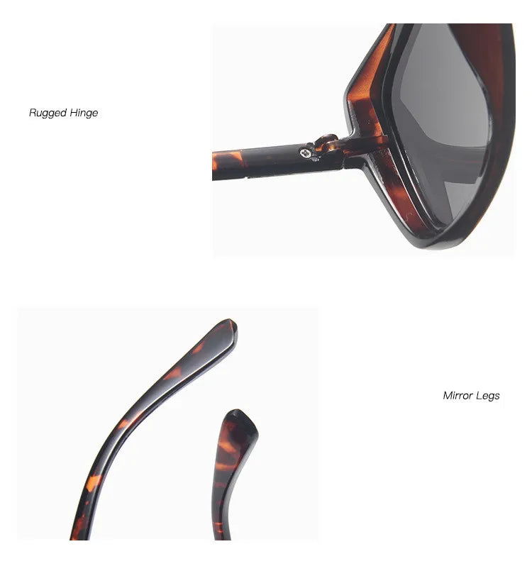 Oversized Cat Eye Sunglasses - Effortless Glam UV400 Eyewear