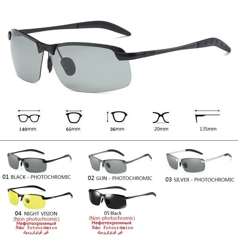 Premium Photochromic Polarized Sunglasses - Smart Adaptive Eyewear