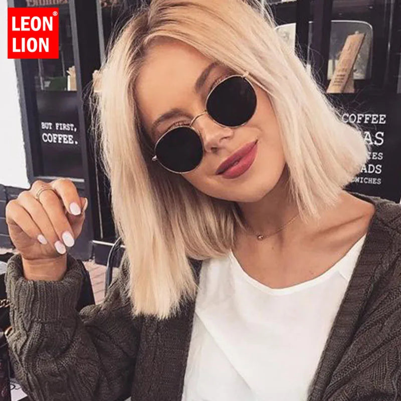 Classic Round Mirror Sunglasses - Premium Alloy UV400 Eyewear
