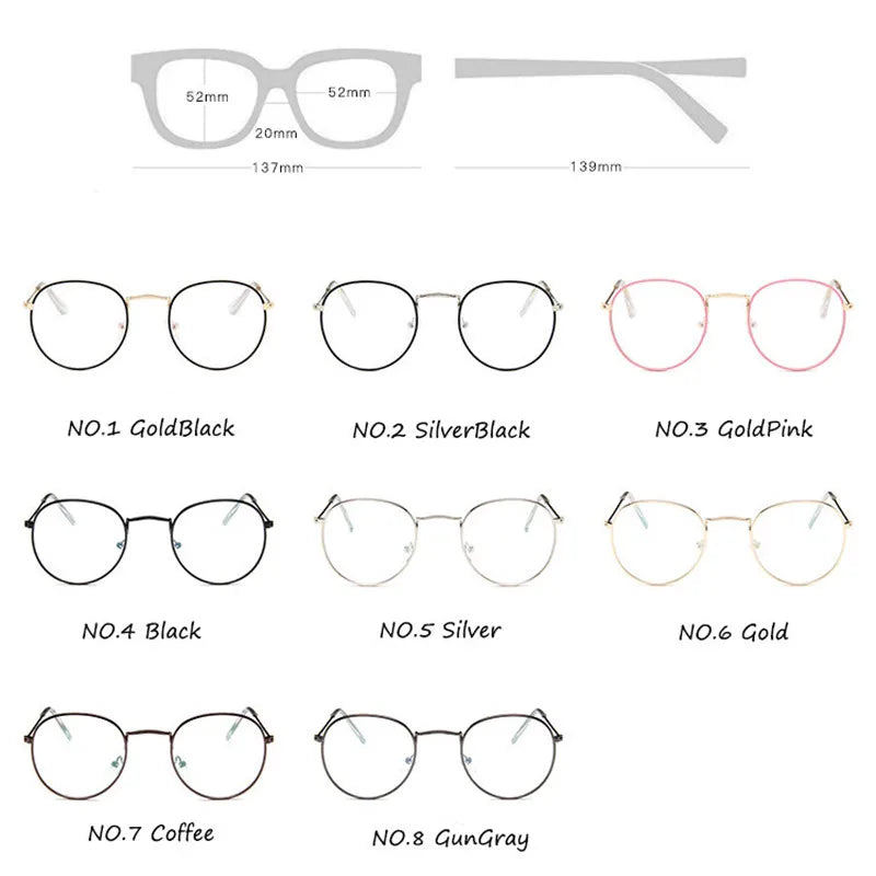 Mirror Metal Round Sunglasses - Classic UV400 Protection Eyewear