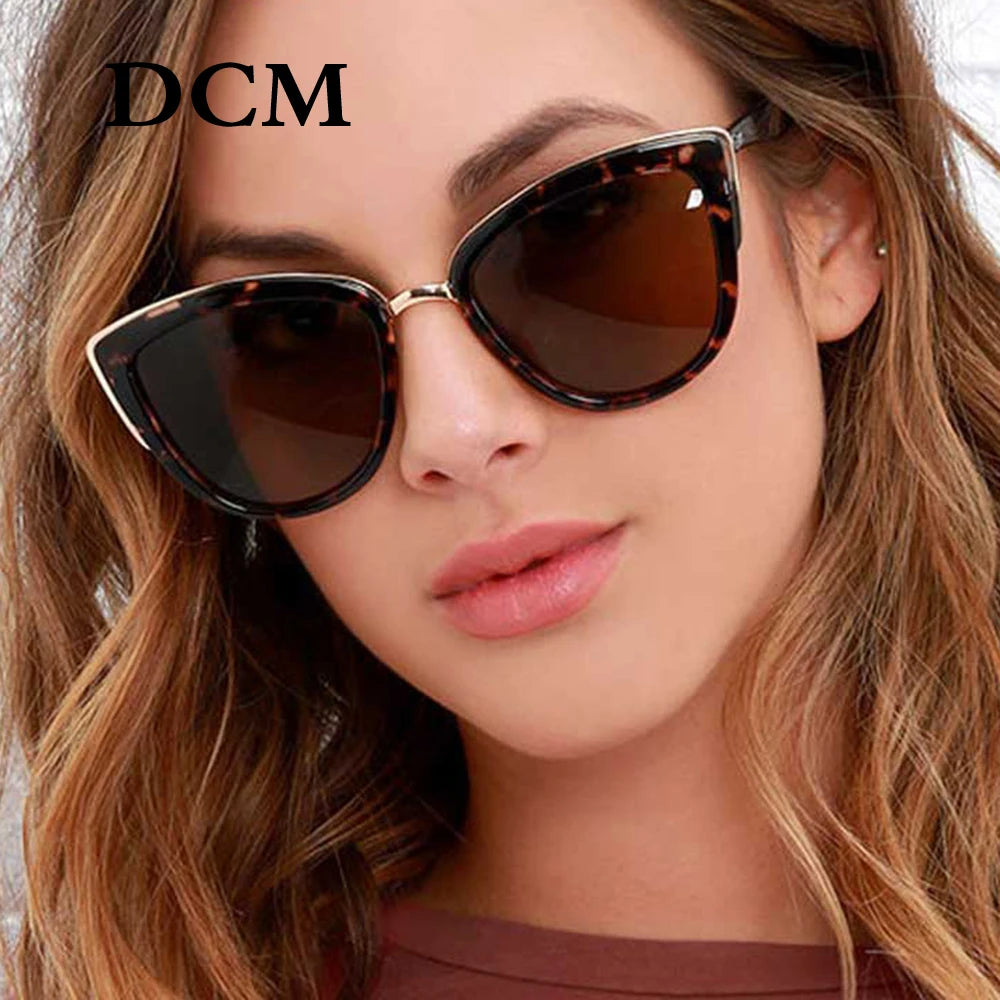 Retro Gradient Sunglasses - Cat Eye UV400 Fashion Eyewear