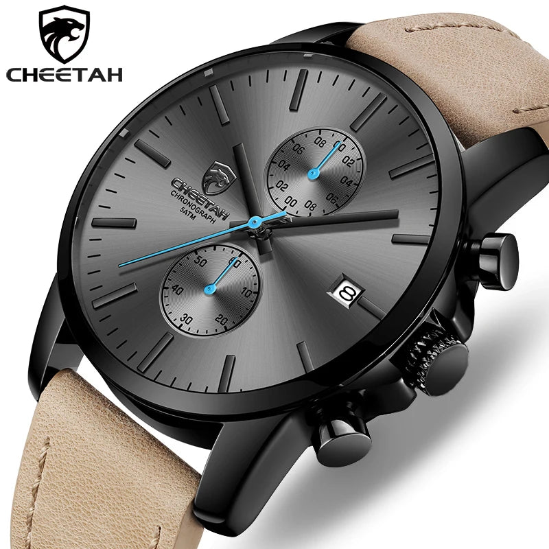 Casual Retro Sporty Watch - Classic Leather and Alloy Timepiece