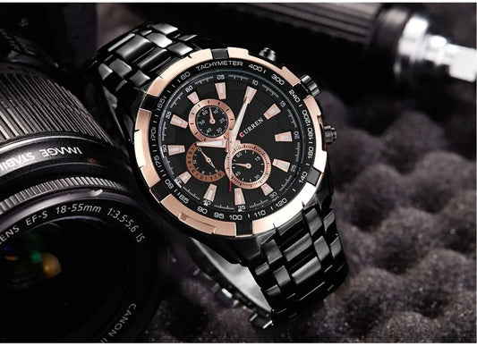 Waterproof Military Analog Watch - Tactical Alloy Timepiece