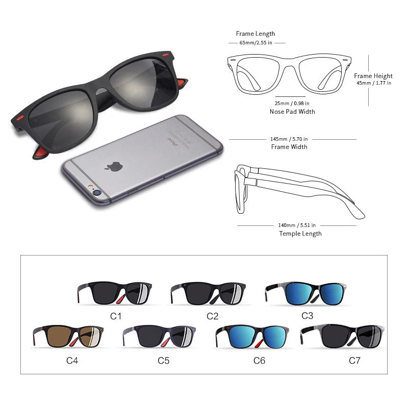 Ultralight Polarized Sunglasses - Featherweight TAC Lens Eyewear