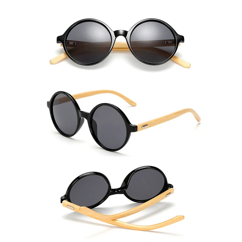 Natural Bamboo Sunglasses - Sustainable UV400 Polycarbonate Eyewear