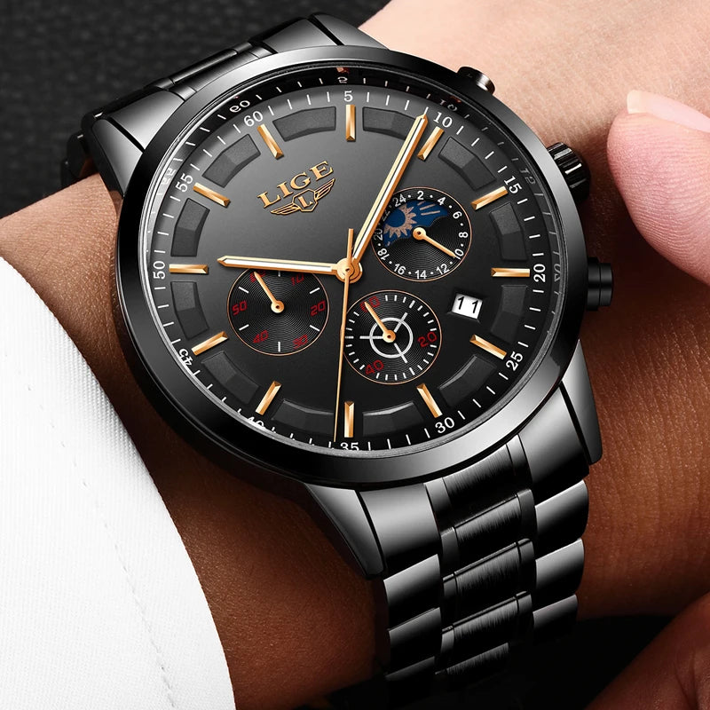 Business Style Waterproof Watch - Premium Stainless Steel Professional Timepiece