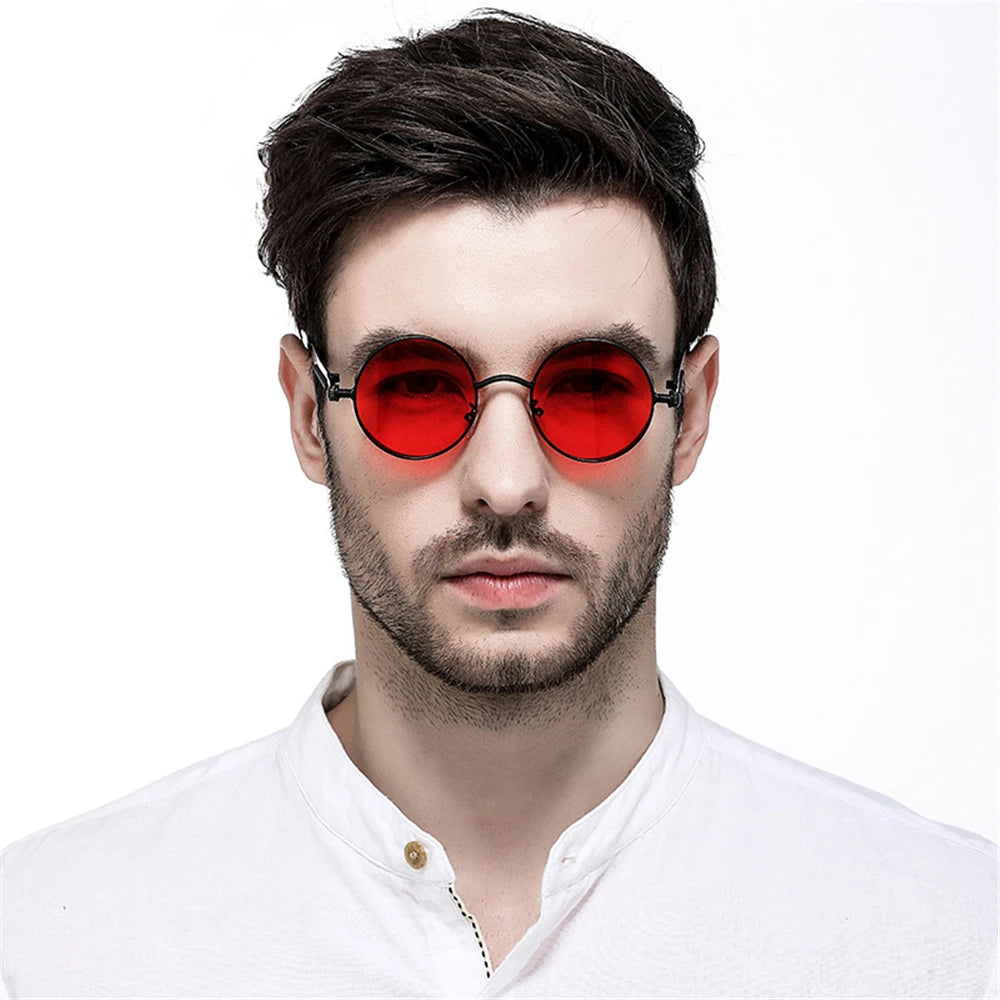 Gothic Vintage Sunglasses - Retro Metal Frame Design