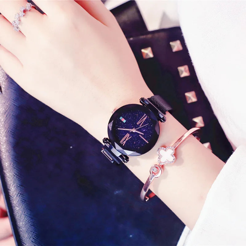 Minimalist Starry Sky Watch - Premium Quartz Fashion Timepiece