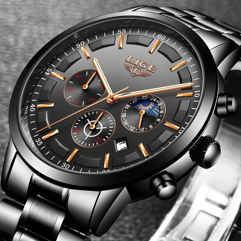 Business Style Waterproof Watch - Premium Stainless Steel Professional Timepiece