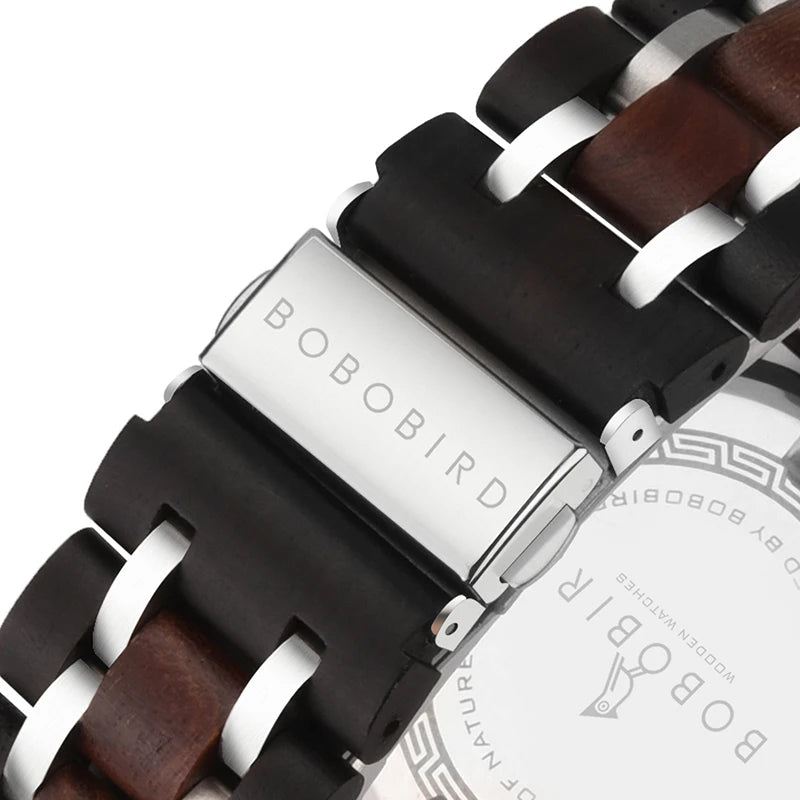 Luxury Personalized Wooden Watch - Custom Engraved Timepiece
