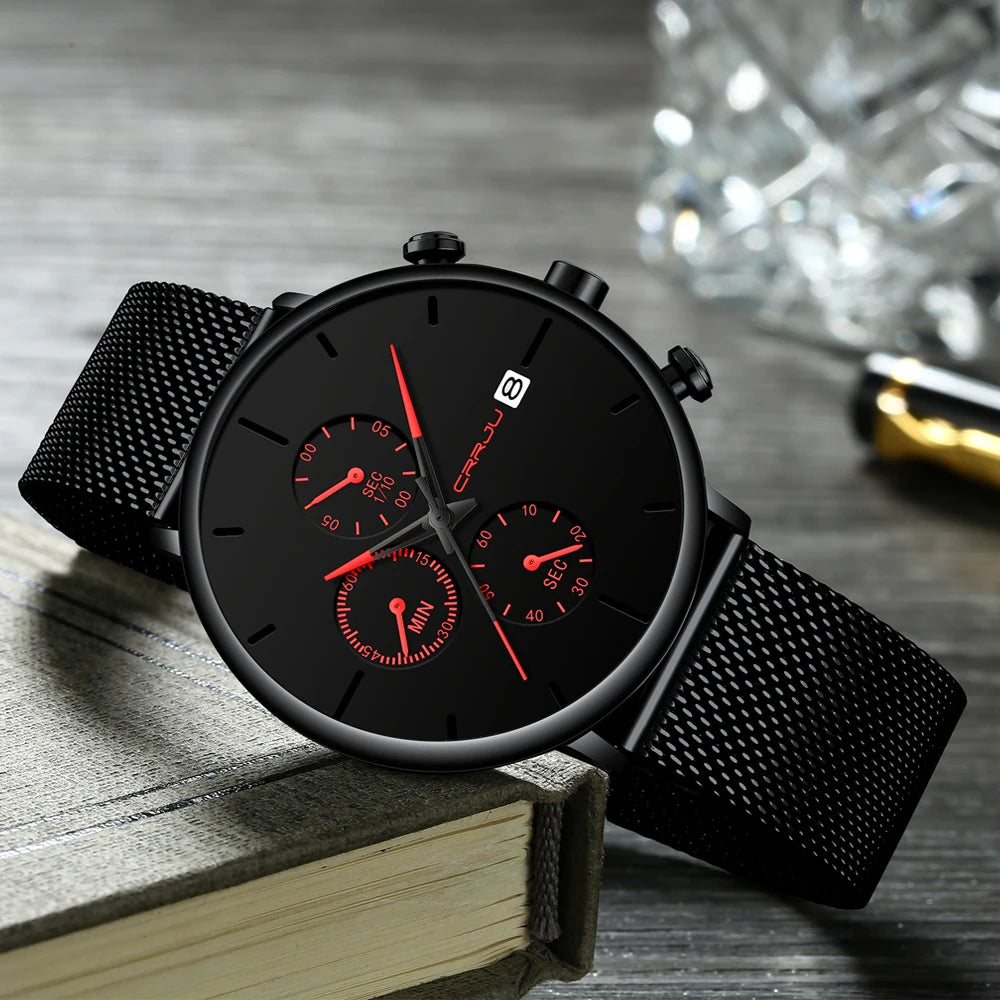 Minimalist Stylish Waterproof Watch - Contemporary Stainless Steel Design