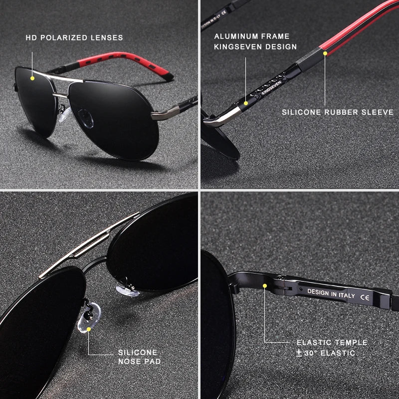 Premium Aluminum Polarized Sunglasses - Luxury Sports Eyewear