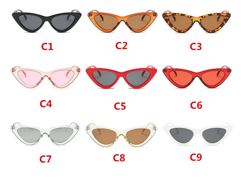 Luxury Cat Eye Retro Sunglasses - Vintage Fashion UV400 Eyewear
