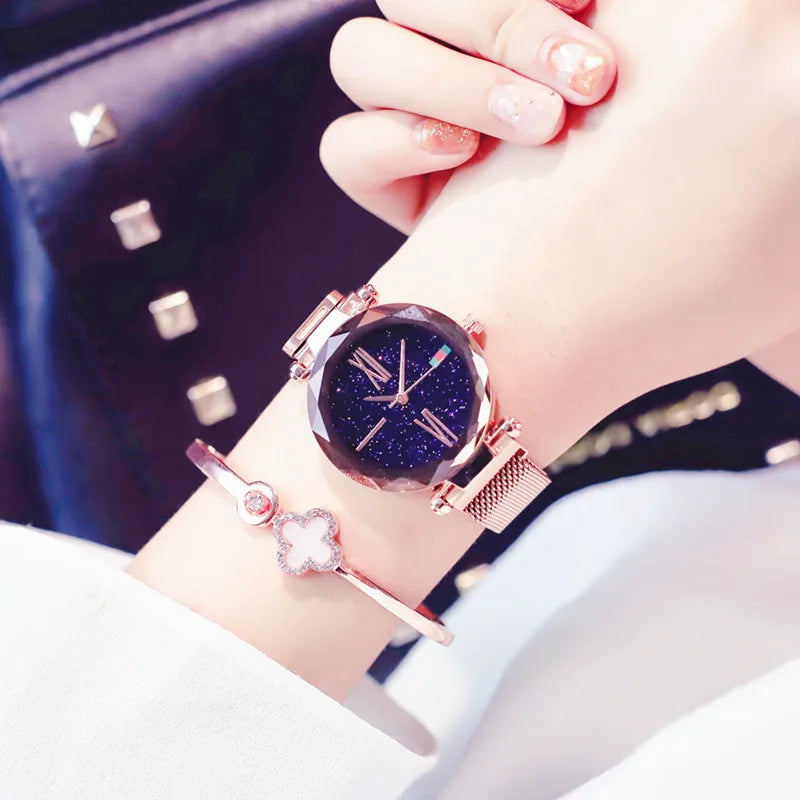 Minimalist Starry Sky Watch - Premium Quartz Fashion Timepiece