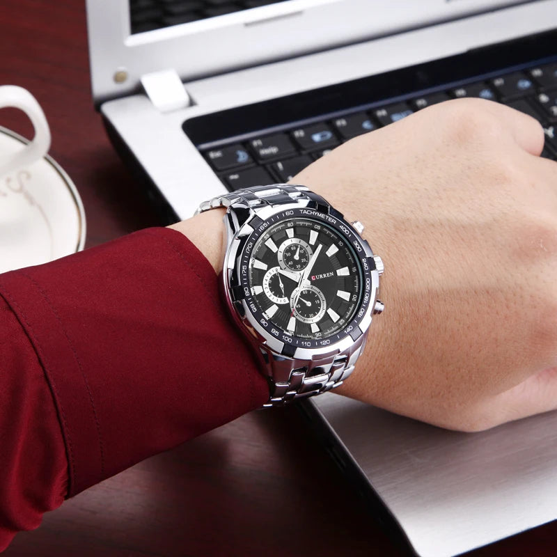 Waterproof Military Analog Watch - Tactical Alloy Timepiece