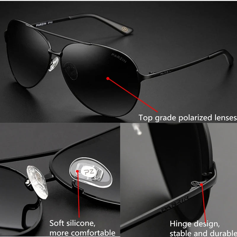 Premium Aviator Pilot Sunglasses - Professional TAC Polarized Lenses