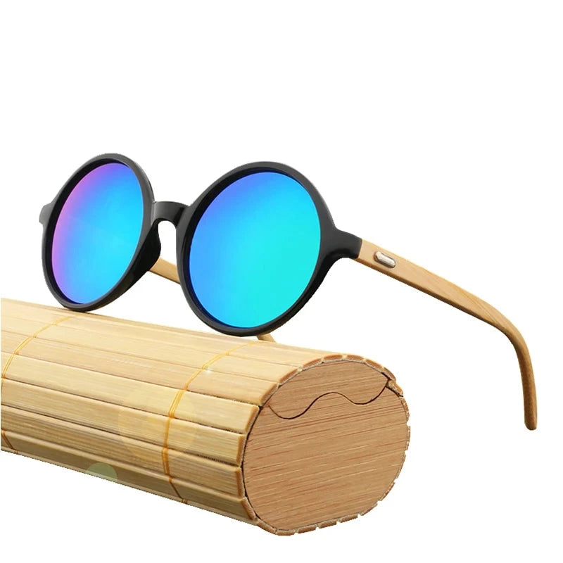 Natural Bamboo Sunglasses - Sustainable UV400 Polycarbonate Eyewear