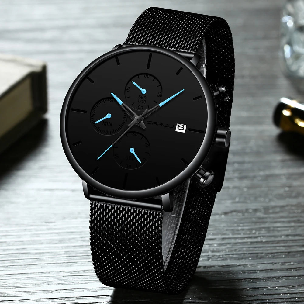 Minimalist Stylish Waterproof Watch - Contemporary Stainless Steel Design