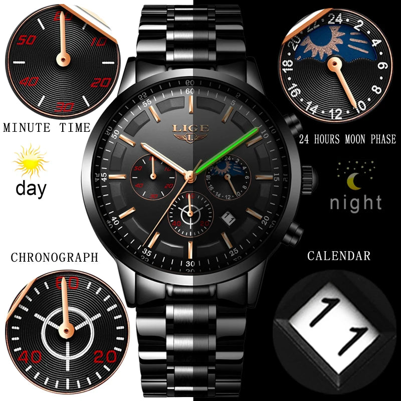 Business Style Waterproof Watch - Premium Stainless Steel Professional Timepiece