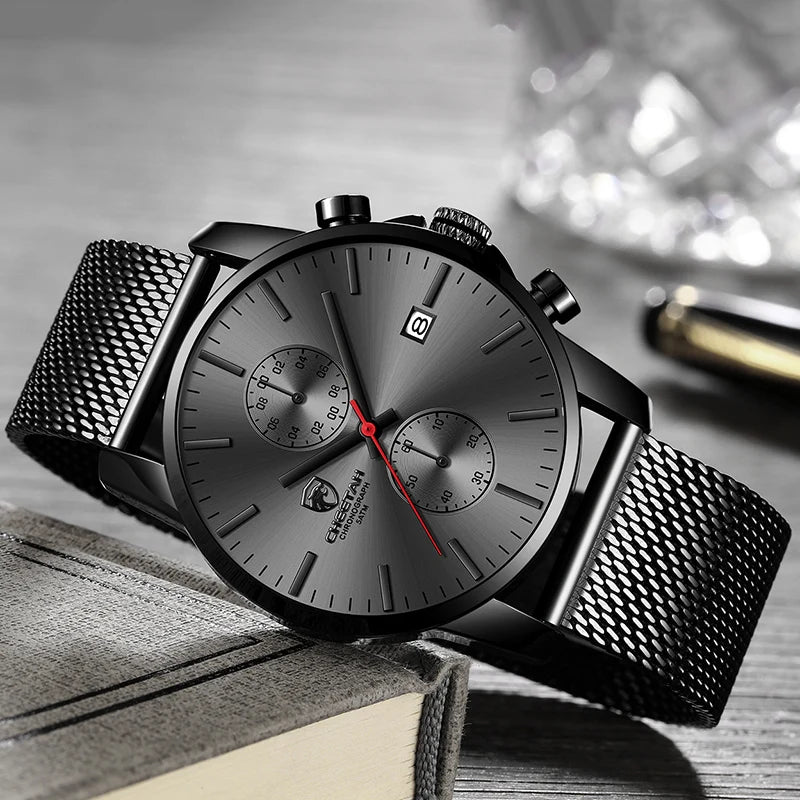 Casual Retro Sporty Watch - Classic Leather and Alloy Timepiece