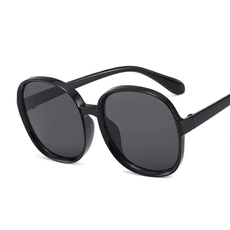 Classic Vintage Oversized Sunglasses - Circular UV400 Outdoor Eyewear