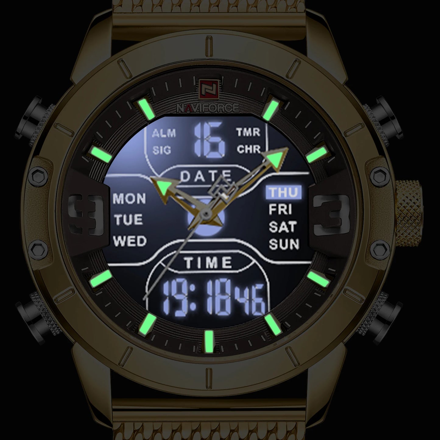 Classic Retro Watch - Premium Stainless Steel Mesh Design