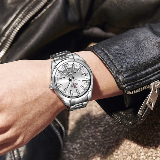 Military Sports Quartz Wristwatch - Tactical Stainless Steel Timepiece