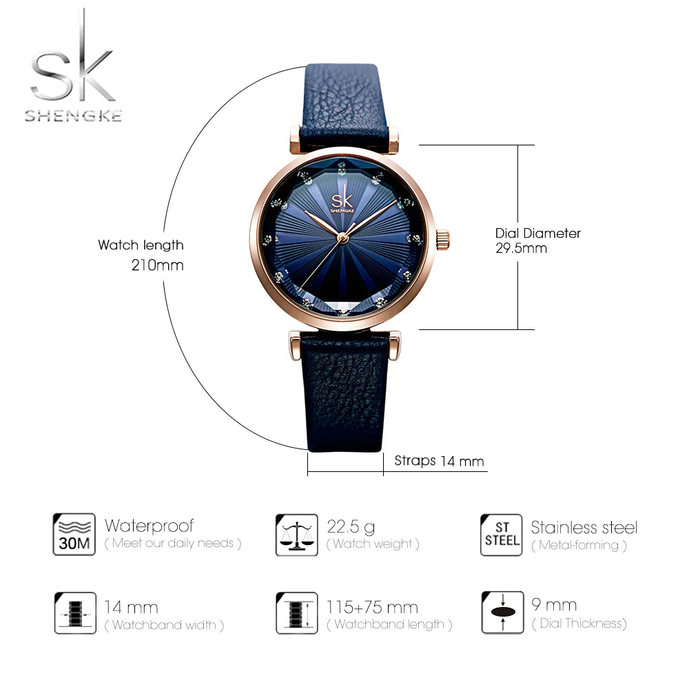 Premium Quartz Watch - Japanese Movement Leather Strap Timepiece