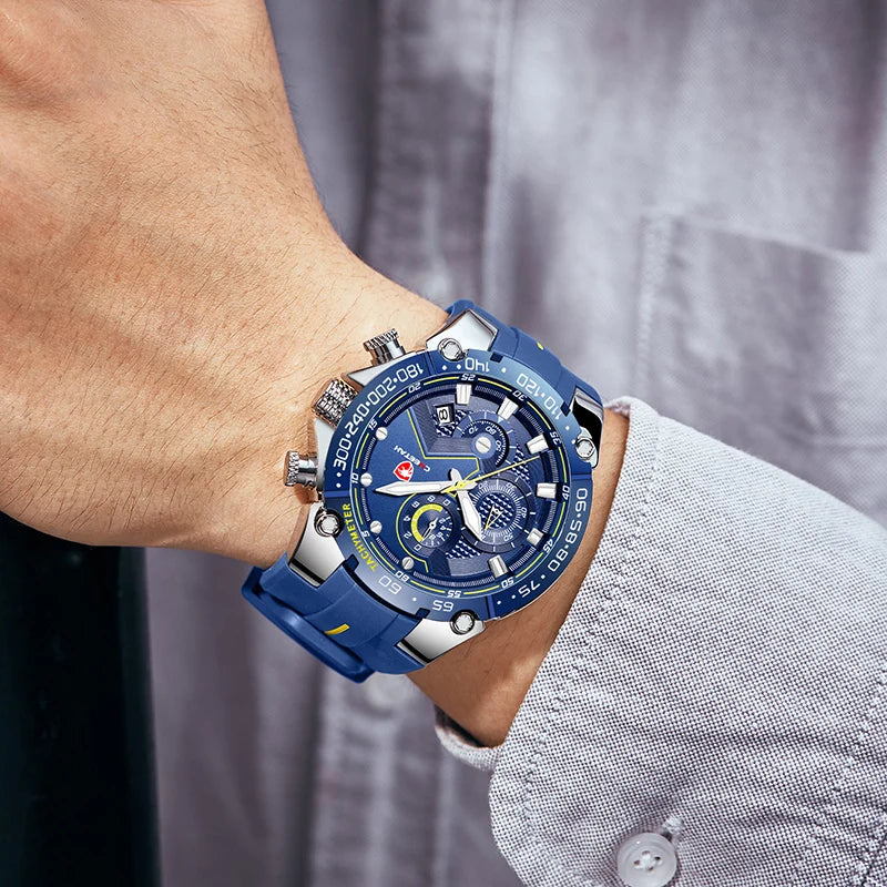 Casual Stylish Sport Watch - Premium Silicone Band Timepiece