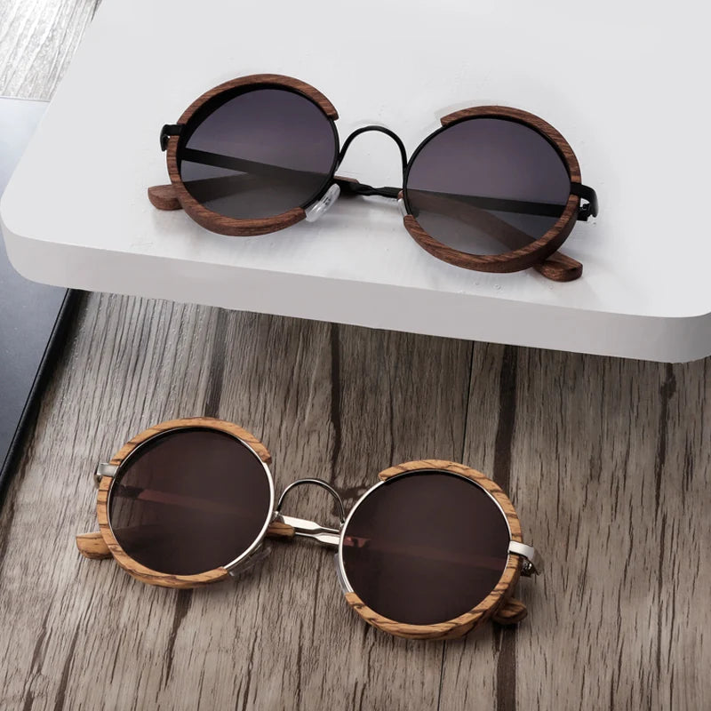 Retro Wooden Polarized Sunglasses - Premium Natural Wood UV400 Eyewear
