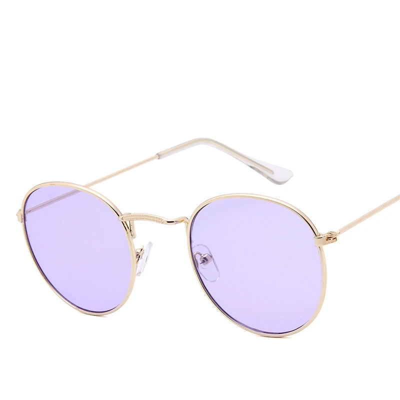 Classic Vintage Round Sunglasses - Premium Alloy UV400 Eyewear