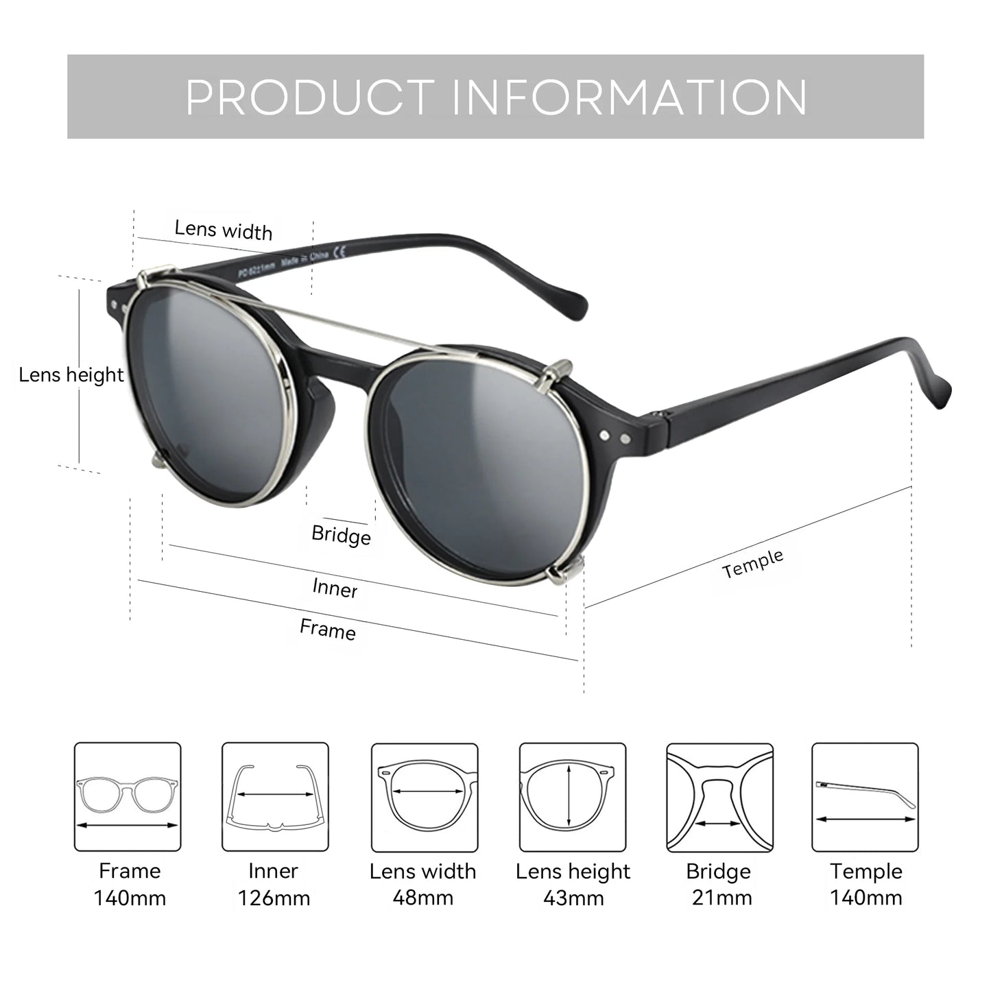 Classic Retro Rivet Polarized Sunglasses - Premium Scratch-Resistant Eyewear
