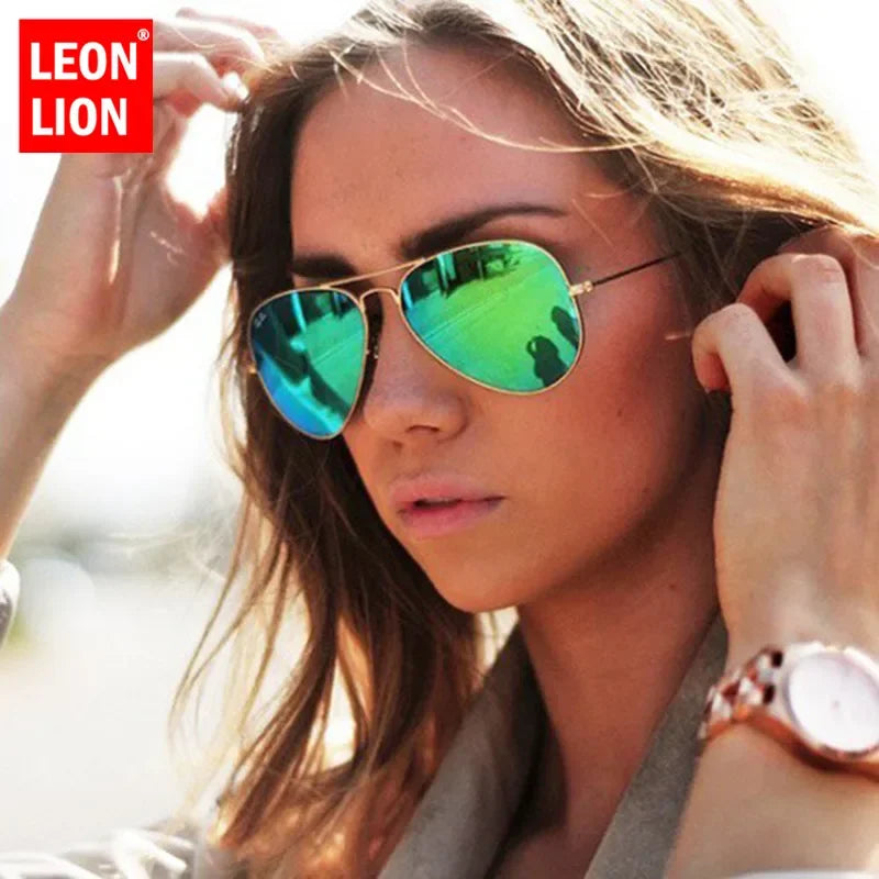 Aviator Style Sunglasses - Timeless Oval UV400 Eyewear