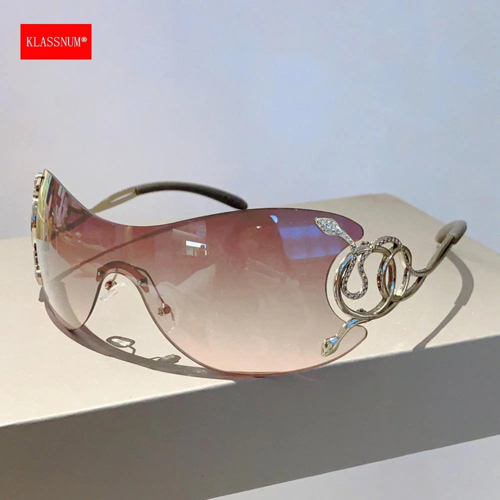 Gradient Rimless Sunglasses - 2023 UV400 Anti-Reflective Eyewear