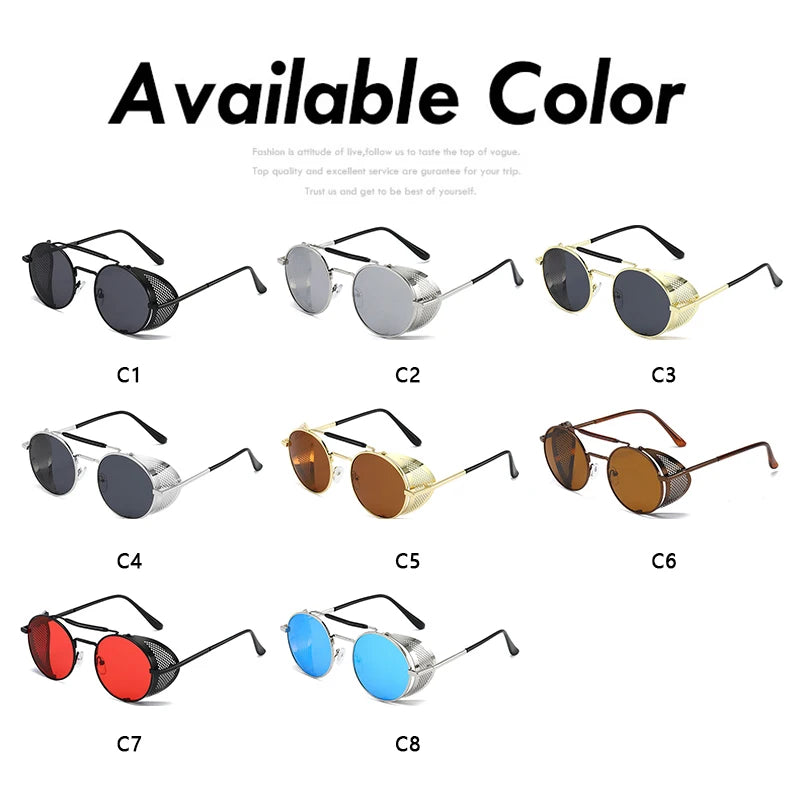 Vintage Polygon Sunglasses - Premium Alloy UV400 Eyewear