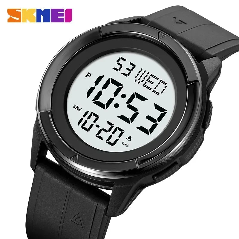 Professional Waterproof Digital Chronograph Watch - 5Bar Sports Watch