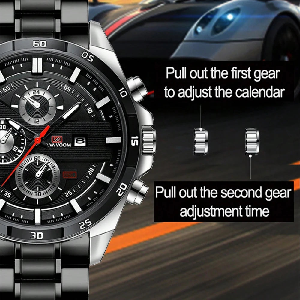 Classy Sport Watch - Luxury Modern Design Timepiece