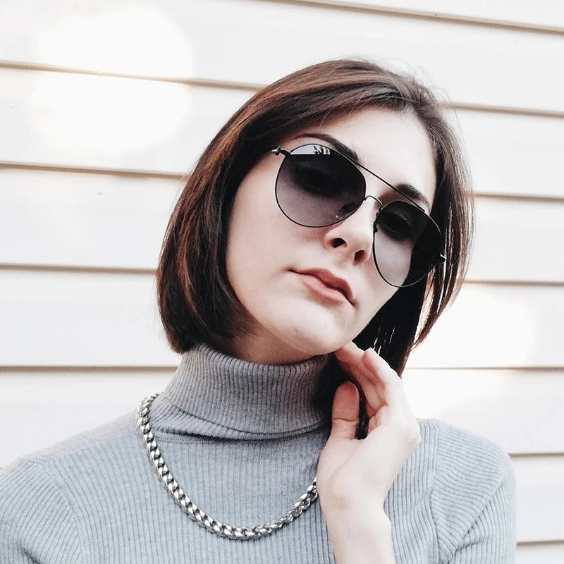 UV400 Mirror Aviator Sunglasses - Premium Alloy Outdoor Eyewear