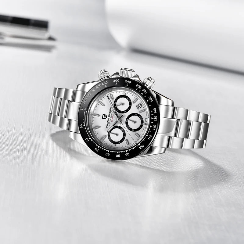 Premium Quartz Business Watch - Luxury Sapphire Crystal Chronograph